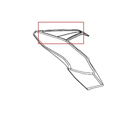 Sticker Carénage Face Avant Droit Kawasaki Z650 Noir 2019