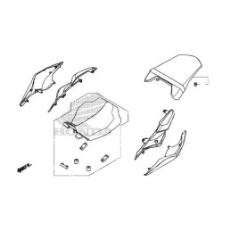 Carénage Arrière Gauche Honda CBR650R 2019 2020
