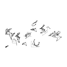 Carénage Intérieur Flanc Avant Droit Honda CBR650R 2019 2020