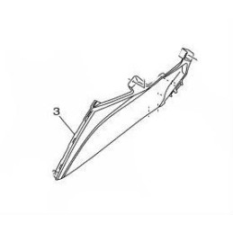 Plastique Centre Flanc Gauche Yamaha Tricity 125 2014/15