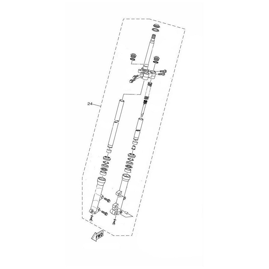 Set Front Fork Right Yamaha Tricity 125 2014/15 Set Front Fork Right Yamaha Tricity 125 2014/15
