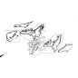 Carénage Centre Gauche Honda CB500X 2019 2020 2021 Carénage Centre Gauche Honda CB500X 2019 2020 2021