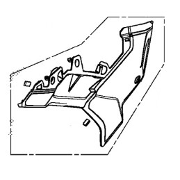 Couvre Centre Gauche Honda CB500X 2019/2023