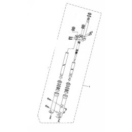 Set Front Fork Left Yamaha Tricity 125