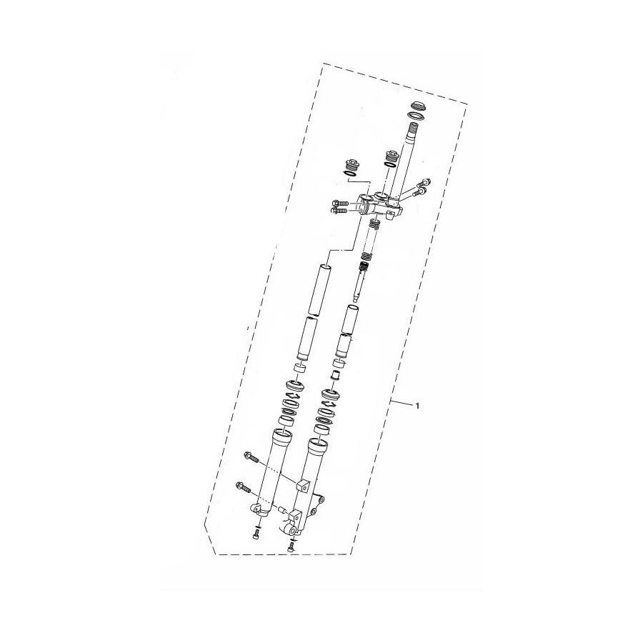 Set Front Fork Left Yamaha Tricity 125 2014/15