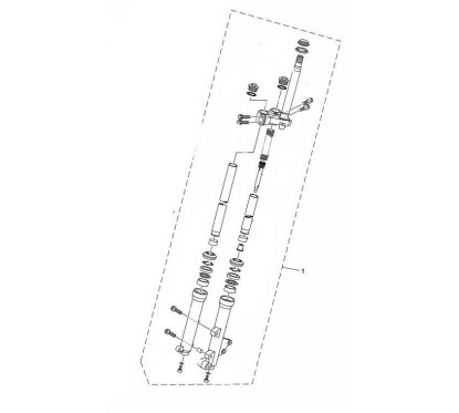 Set Front Fork Left Yamaha Tricity 125