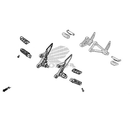 Bolt Cap Arm Driver Step Honda CB500X 2019/2023