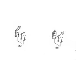 Set Plaquettes Frein Avant Droit et Gauche Yamaha Tricity 125/150