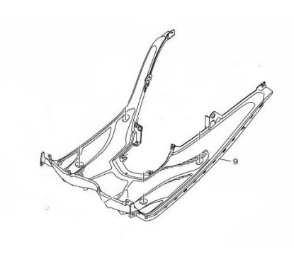 Board Footrest Yamaha Tricity 125 2014/15