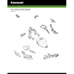 Cover Radiator Left Kawasaki Z250