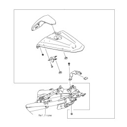 Accessoire Couvre Selle Kawasaki Z250 2019/2022