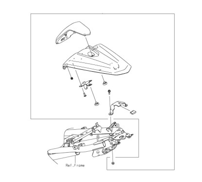 Accessory Seat Cowling Kawasaki Z250 2019/2022
