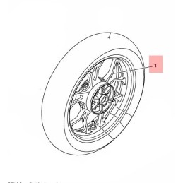 Rear Wheel Yamaha YZF R3 / R25