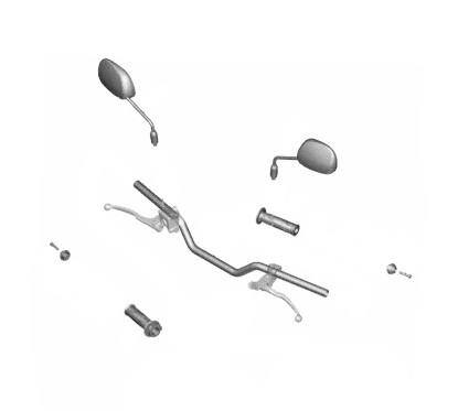 Embout de Guidon Yamaha XSR 155