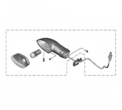Front Right Winker Yamaha XSR 155