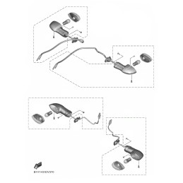 Front Right Winker Yamaha XSR 155