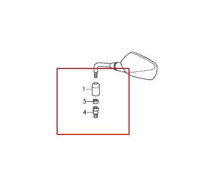 Mounting Set Mirror Honda CB500 & CB650