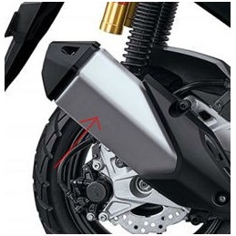 Couvre Echappement Supérieur Honda ADV 150
