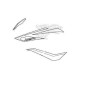 Set Stripes Left Middle Cowling Honda CBR 500R 2018