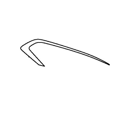 Autocollant Bande Carénage Avant Droit Honda CB500X 2019 2020 2021