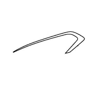 Stripe Front Cowling Left Honda CB500X 2019 2020 2021