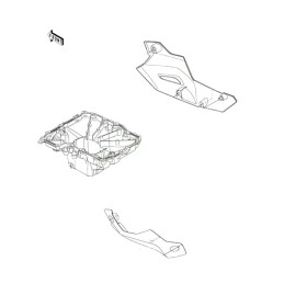 Cowling Lower Left Kawasaki Z900 2020 2021