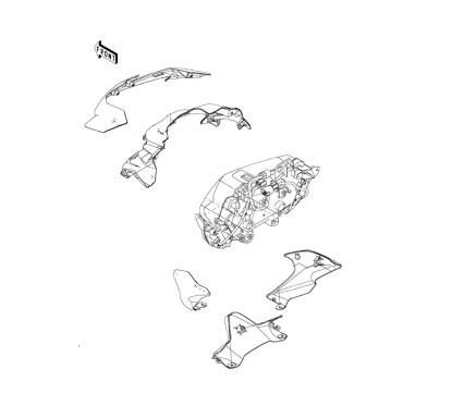 Couvre Avant Inférieur Kawasaki Z900 2020 2021 2022 2023