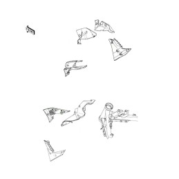 Intérieur Ecope Partie Avant Gauche Kawasaki Z900 2020 2021