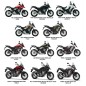 Autocollant Carénage Avant Gauche Honda CB500X 2016 2017 2018