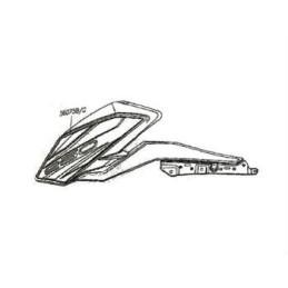 Pattern Shroud Outer Left Kawasaki Z250 2019