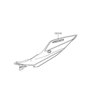 Autocollant Carénage Arrière 400 Kawasaki Z400