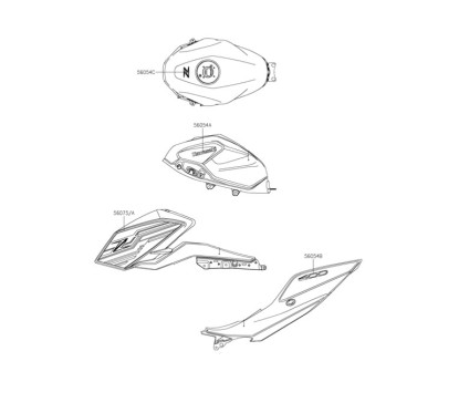 Autocollant Reservoir Z Kawasaki Z400