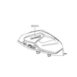 Mark Fuel Tank Emblem Kawasaki Z400