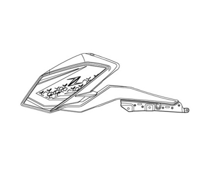Pattern Shroud Outer Left Kawasaki Z400