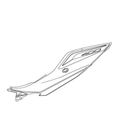 Autocollant Carénage Arrière Gauche Kawasaki Z400 2020 Gris