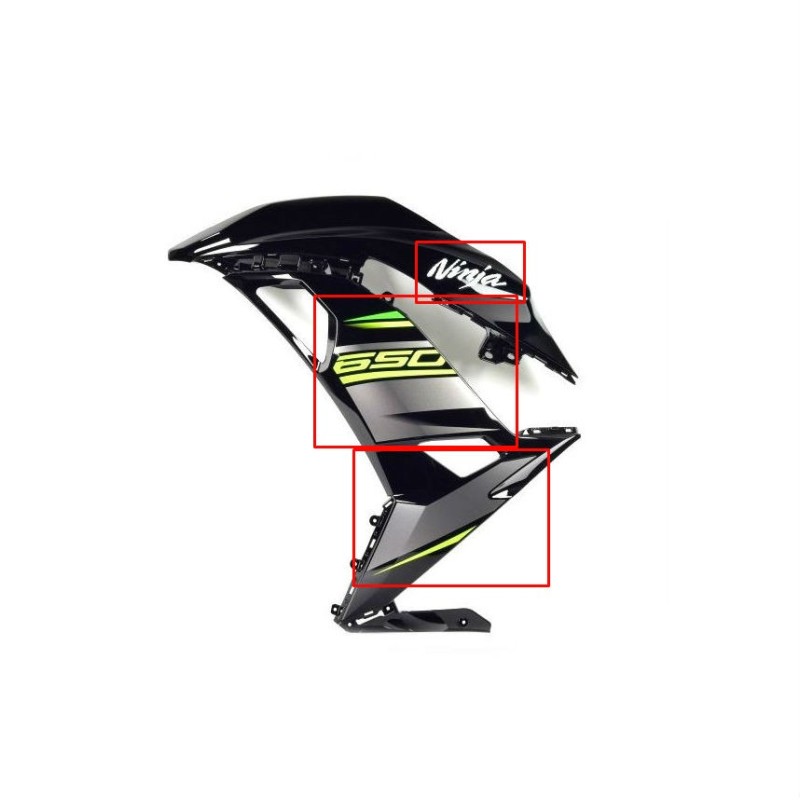 Set Marks Cowling Left Kawasaki NINJA 650 KRT 2018 Set Marks Cowling Left Kawasaki NINJA 650 KRT 2018