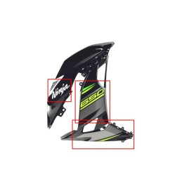 Set Marks Cowling Right Kawasaki NINJA 650 KRT 2018