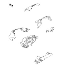 Couvre Avant Inférieur Kawasaki Z650 2020 2021