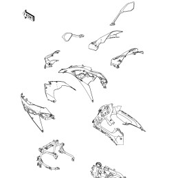 Cowling Upper Kawasaki NINJA 650 2020 2021