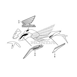 Autocollant Logo Droit Reservoir Honda CB650F 2017 2018