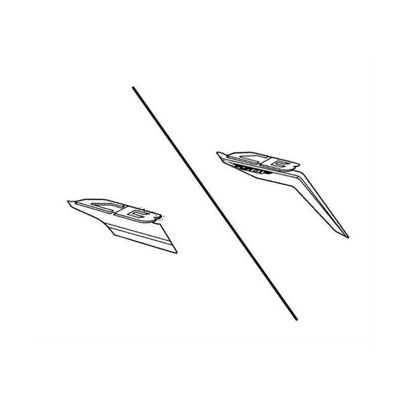 Stripe Shroud Right Honda CB650F 2017 2018