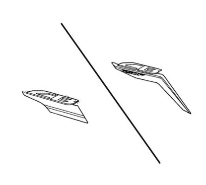 Autocollant Sticker Flanc Avant Droit Honda CB650F 2017 2018