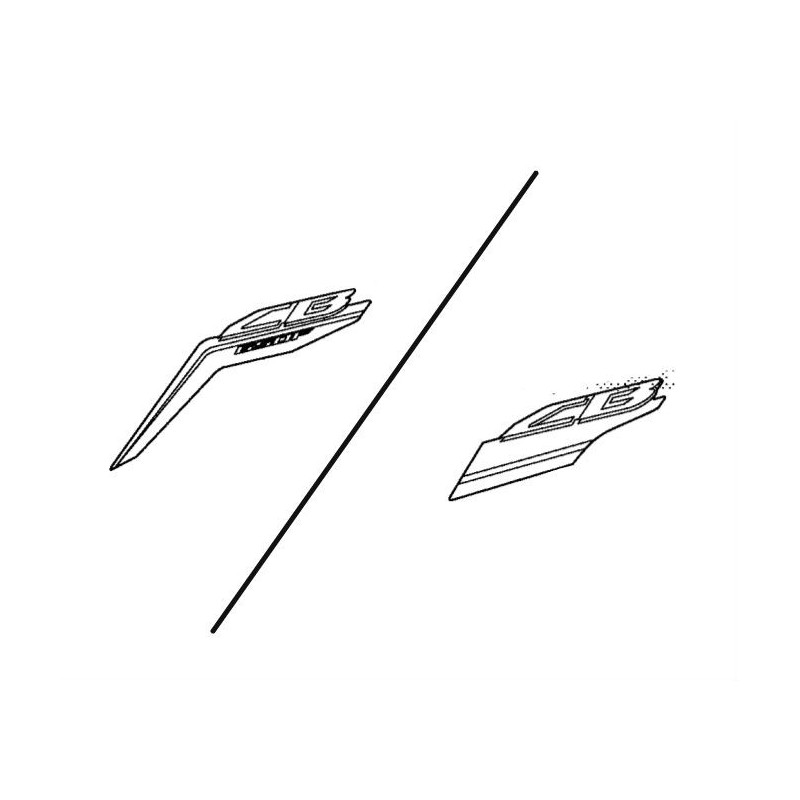 Autocollant Sticker Flanc Avant Gauche Honda CB650F 2017 2018 Autocollant Sticker Flanc Avant Gauche Honda CB650F 2017 2018