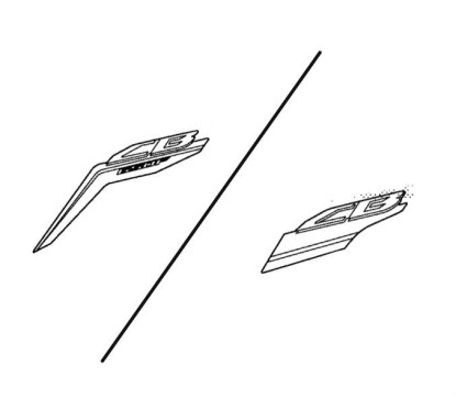 Stripe Shroud Left Honda CB650F 2017 2018