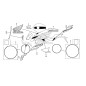 Autocollant Face Avant Gauche Honda CB650F 2017 2018