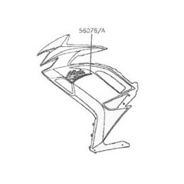 Autocollant Carénage Avant Gauche Kawasaki NINJA 650 2020 Noir