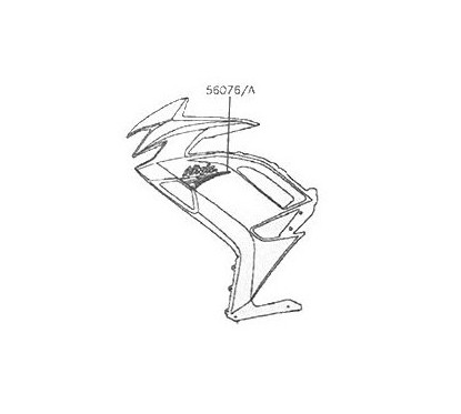 Autocollant Carénage Avant Gauche Kawasaki NINJA 650 2020 Noir