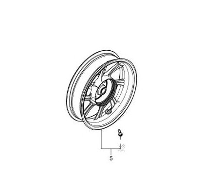Rear Wheel Honda PCX 125/150 v4 2018 2019 2020