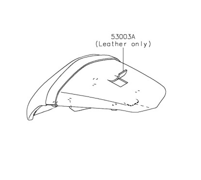 Cuir Revetement Selle Passager Kawasaki Z650 2020 2021