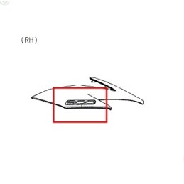 Autocollant Carénage Phare Supérieur Kawasaki Z900 2020 2021 2022 2023